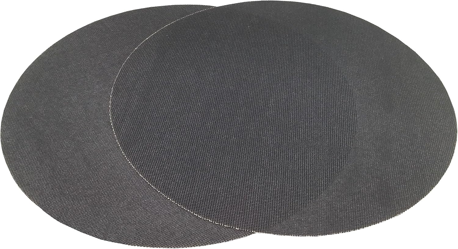 Starcke 16 inch Sanding Discs Double Sided Round Sand Paper Discs, Black Silicone Carbide Floor Sanding Disc 20 Pack, 150 Grit Screen Orbital Sander Pads for Wood, Glass, Metal, Concrete Flooring