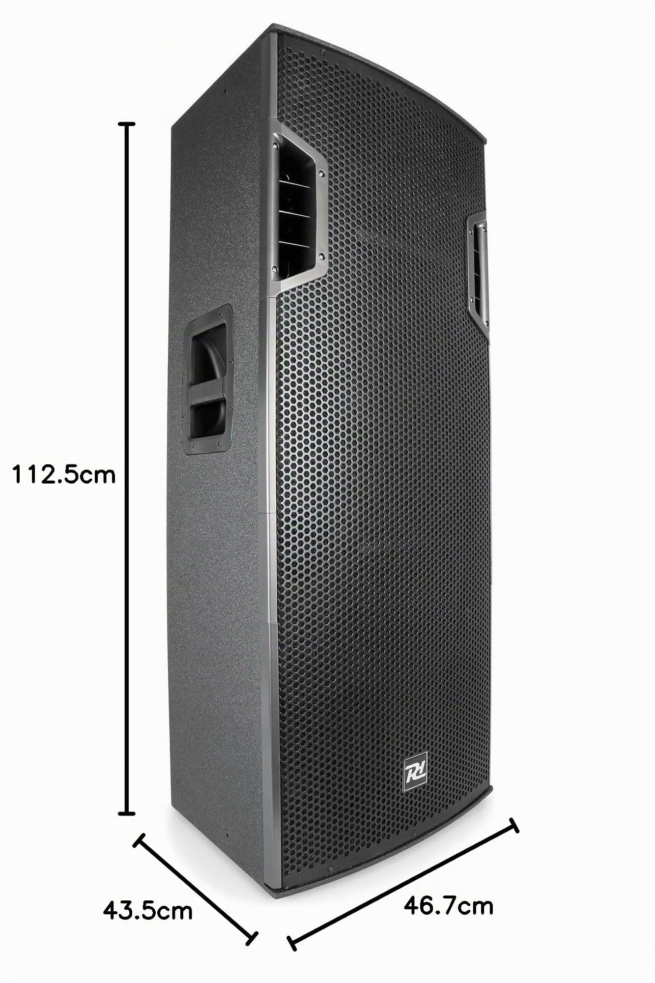 Power Dynamics PD625A Enceinte Active 2X 15, Puissance Max 1600 Watts, Sono Professionnelle, Boitier Résistant Très Solide avec Poignées