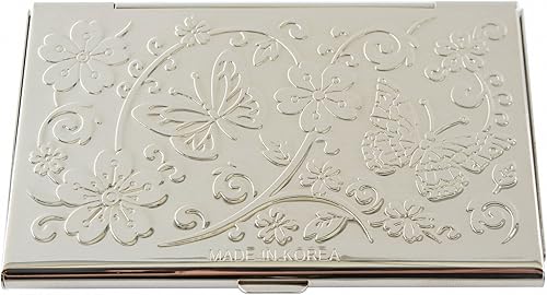 Miniatura 80 de Tarjetero negro de nácar para tarjetas de visita con bolsillo con bloqueo RFID, tarjeta de identificación de crédito, tarjetero de metal de acero