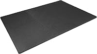 Vista 4 de ProsourceFit - Tapete de ejercicio extra grueso, azulejos entrelazados de espuma EVA para protección, suelo de entrenamiento acolchado, negro, 1