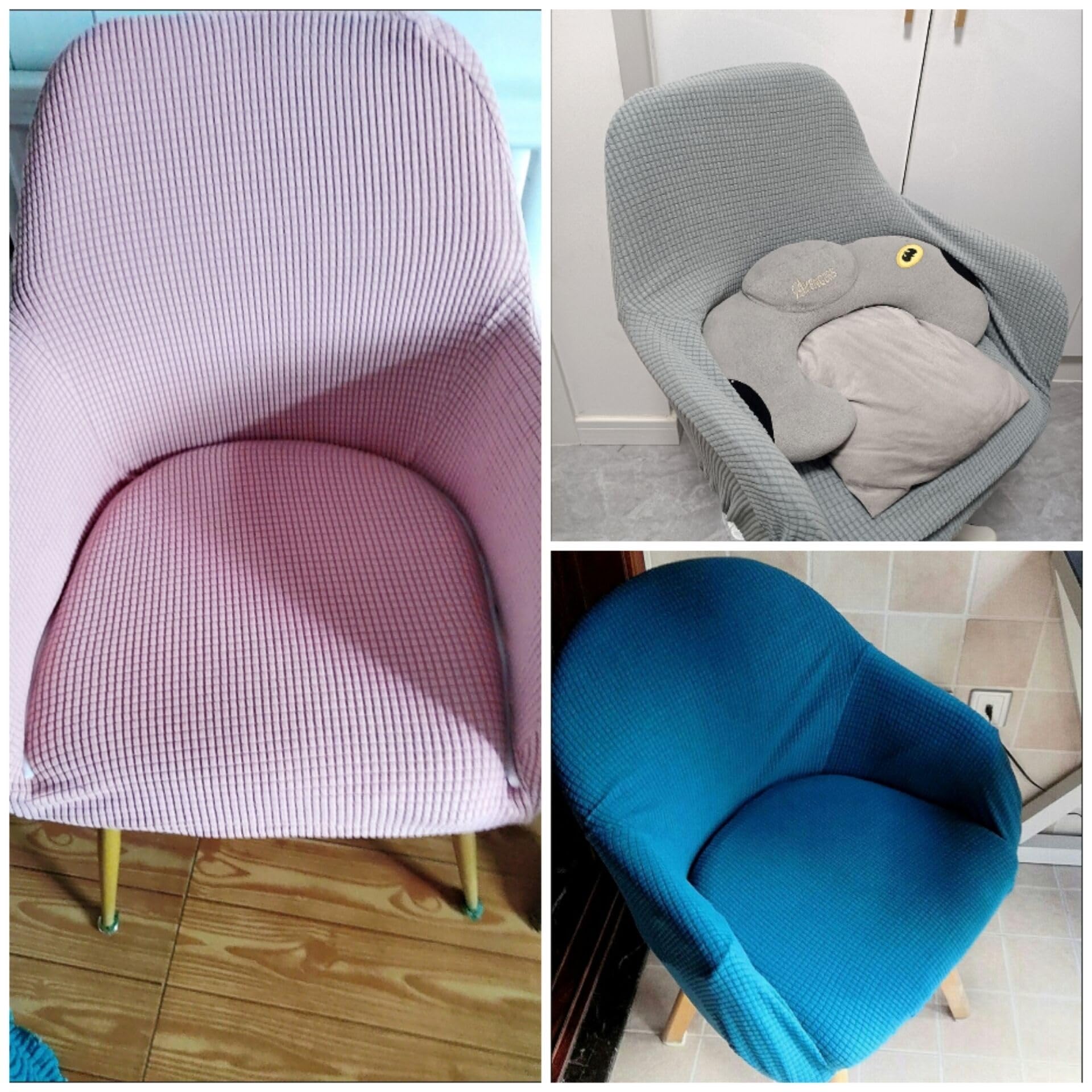 Set di 4 coprisedia elasticizzate, rimovibili e lavabili, per