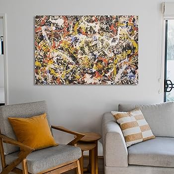 810 絵画 Amazon.co.jp: ジャクソン・ポロック画家の作品《しゅうそく