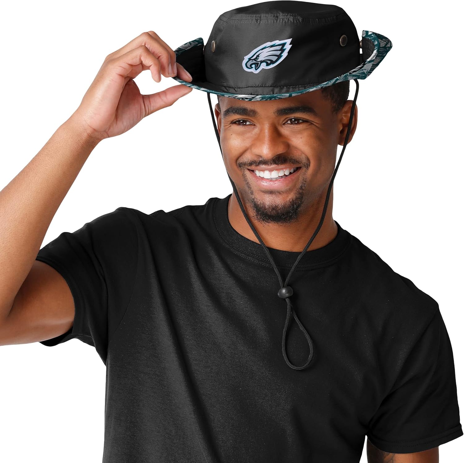 NFL Team Logo Solid Hybrid Sport Outdoor Sun Bucket Boonie Hat - Image 3