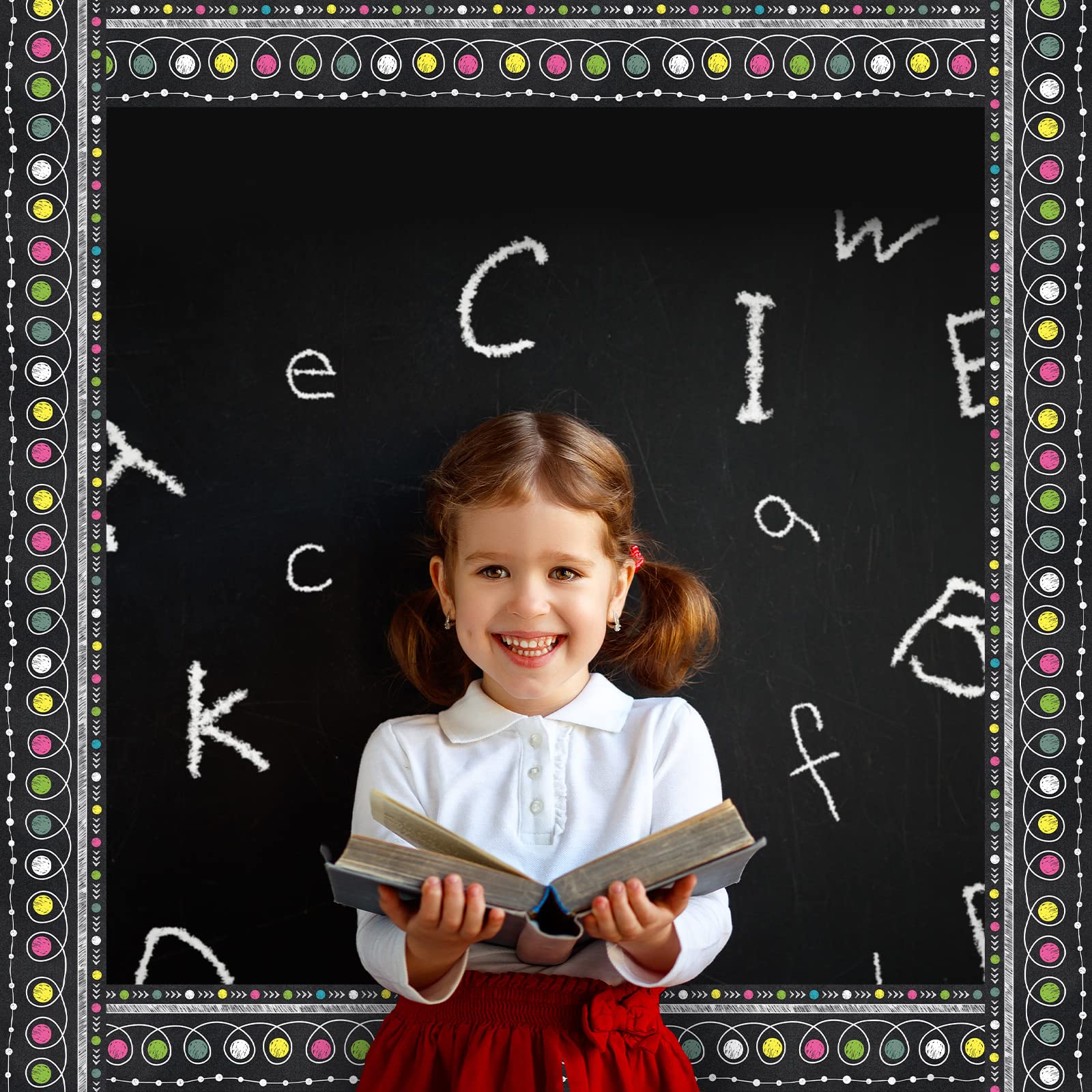 Lincia Pinsel-Bordürenrolle – 20 M Lang, 7,6 Cm Breit, Bunt, Für Klassenzimmer, Büro & Partydekoration