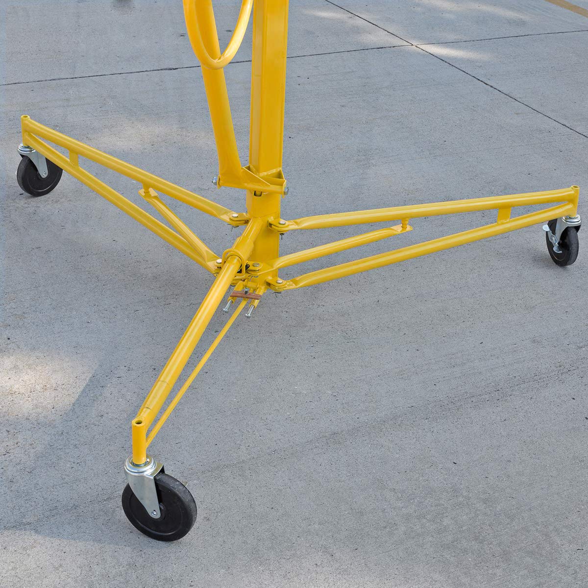 Stark Drywall 11' Lift Panel Hoist Dry Wall Jack Lifter Construction Adjustable Height, Yellow: Tools & Home Improvement
