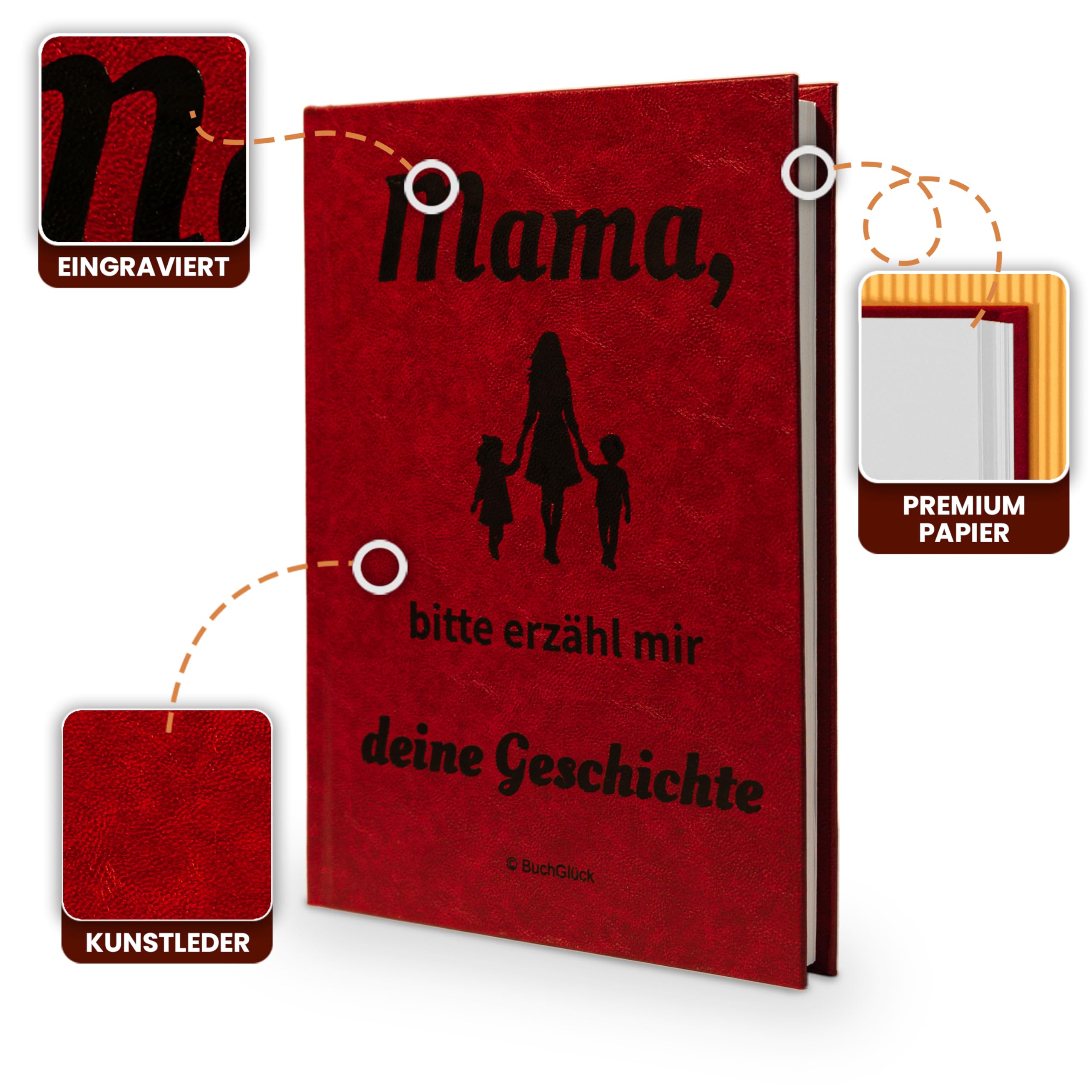 Mama, bitte erzähl mir deine Geschichte - Persönliches Erinnerungsbuch zum Ausfüllen | Mit Stammbaum & 250+ Fragen | Geschenk zum Geburtstag, Muttertag, Weihnachten | Hochwertig & edel