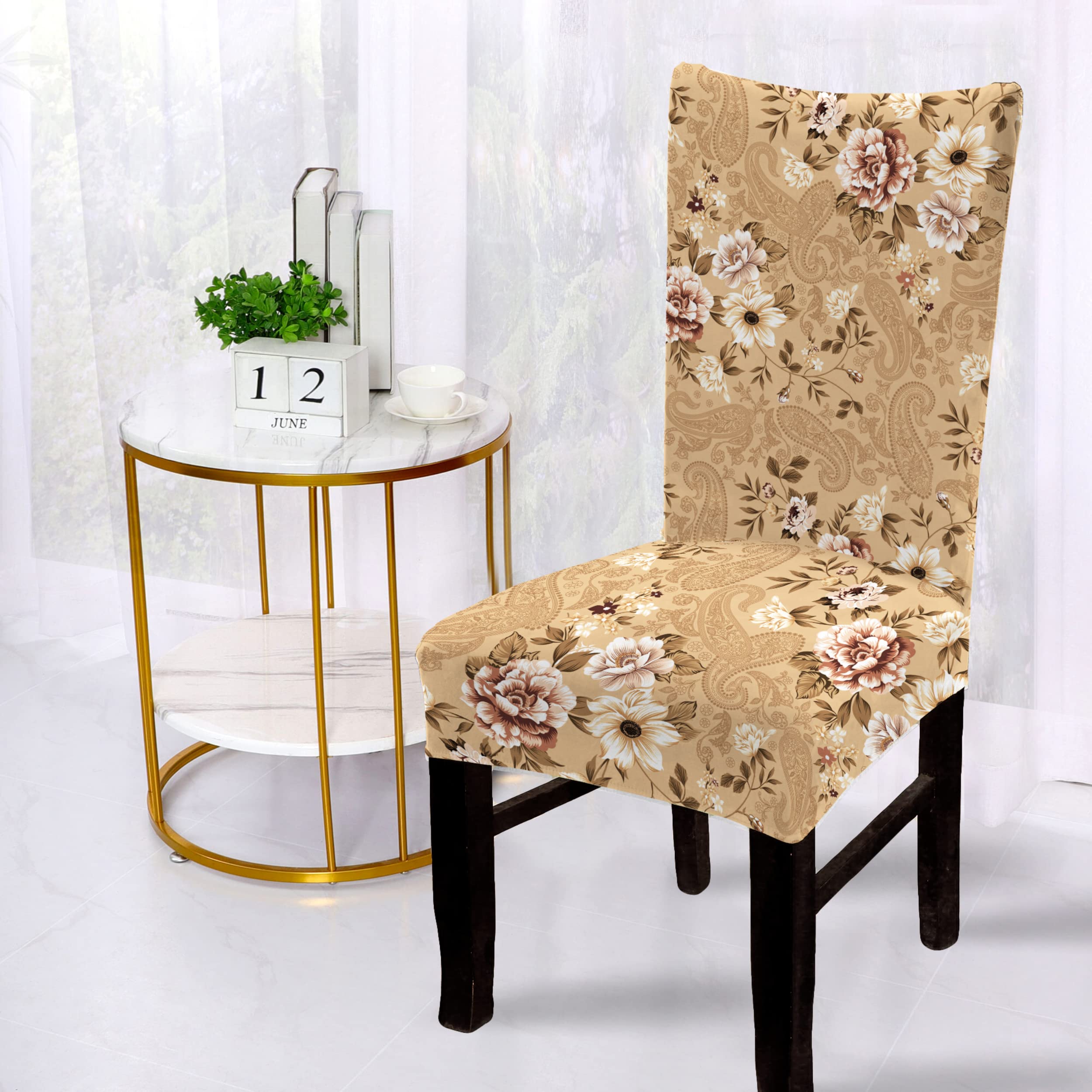 Floral Dining Chair Covers - Protect & Decorate -23