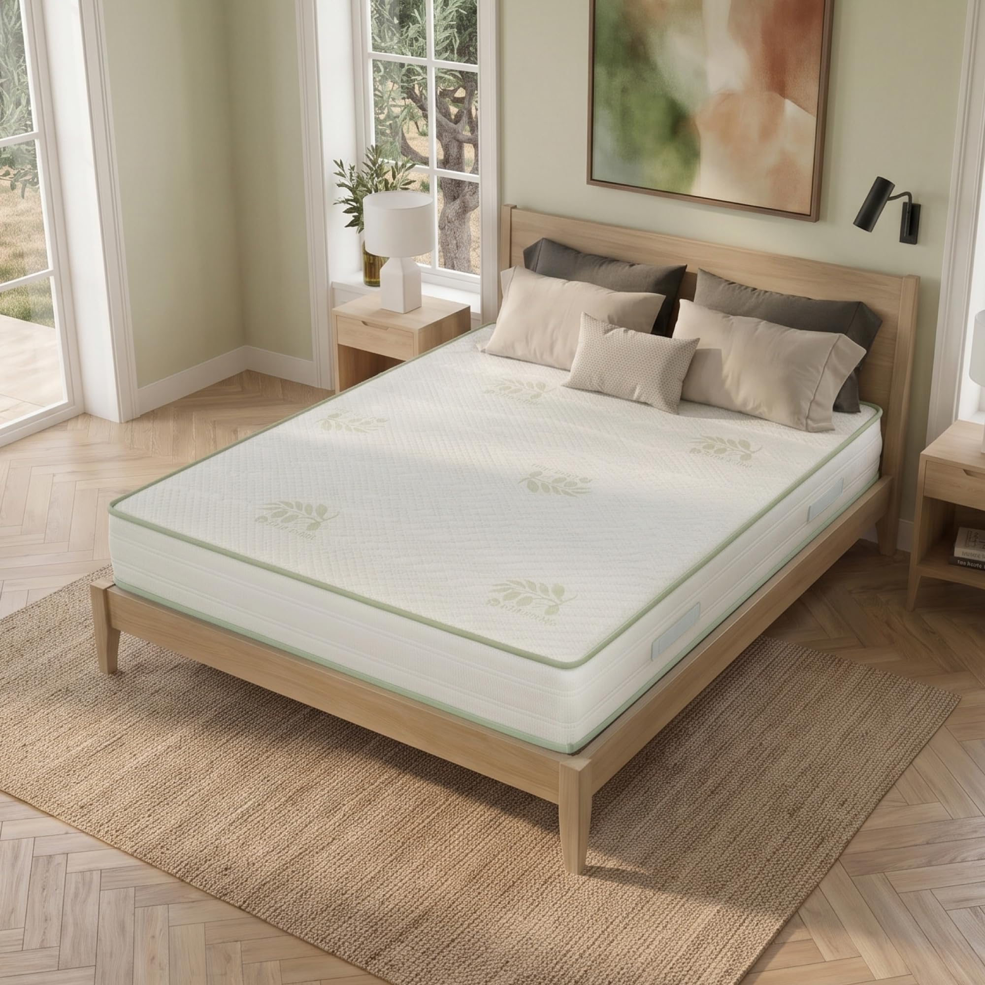 Sleephome Materasso Memory + Molle Insacchettate 24 cm Matrimoniale 160x190 Latino | 100% Made in Italy | Dispositivo Medico Ortopedico Ergonomico | Anallergico e Antibatterico | Antiacaro