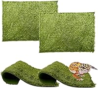 kathson 4-Pack Reptile Carpet Terrarium Liner - Washable Bedding Mats for Bearded Dragons, Lizards, Snakes, Geckos, Turtles (11.81x7.87in)