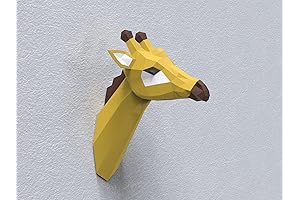 Giraffe Head Paper Sculpture: Transform Your Space with Captivating Wildlife Art
