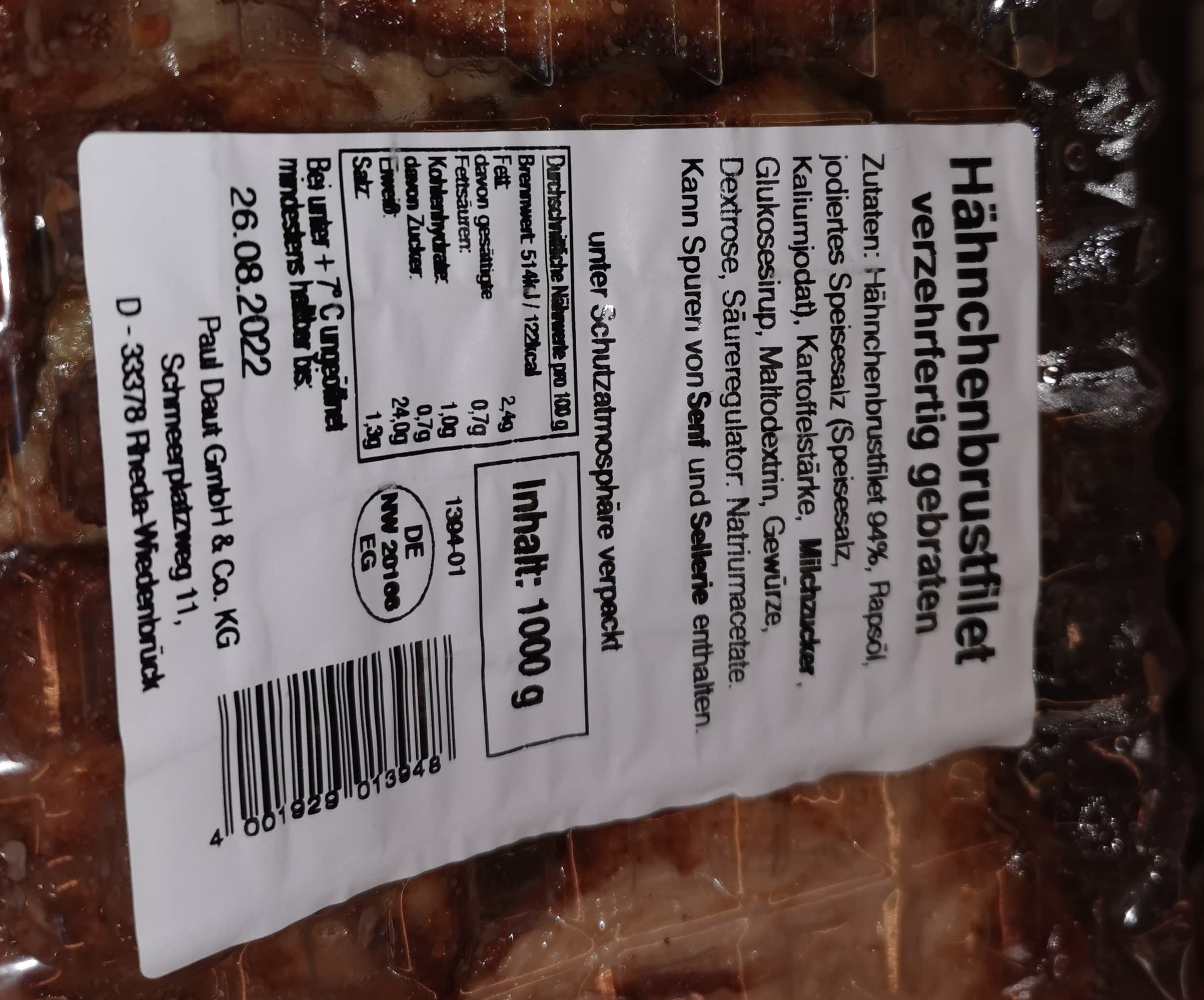 Sprehe Feinkost Hähnchenbrustfilet, verzehrfertig gebraten -1000g