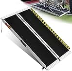 VNN Portable Wheelchair Ramp 4FT, Non-Slip Aluminum Folding Handicap Ramps, Door Threshold Wheelchair Ramps for Home, Threshold Ramp for Home Steps, Scooter Ramp, Doorways