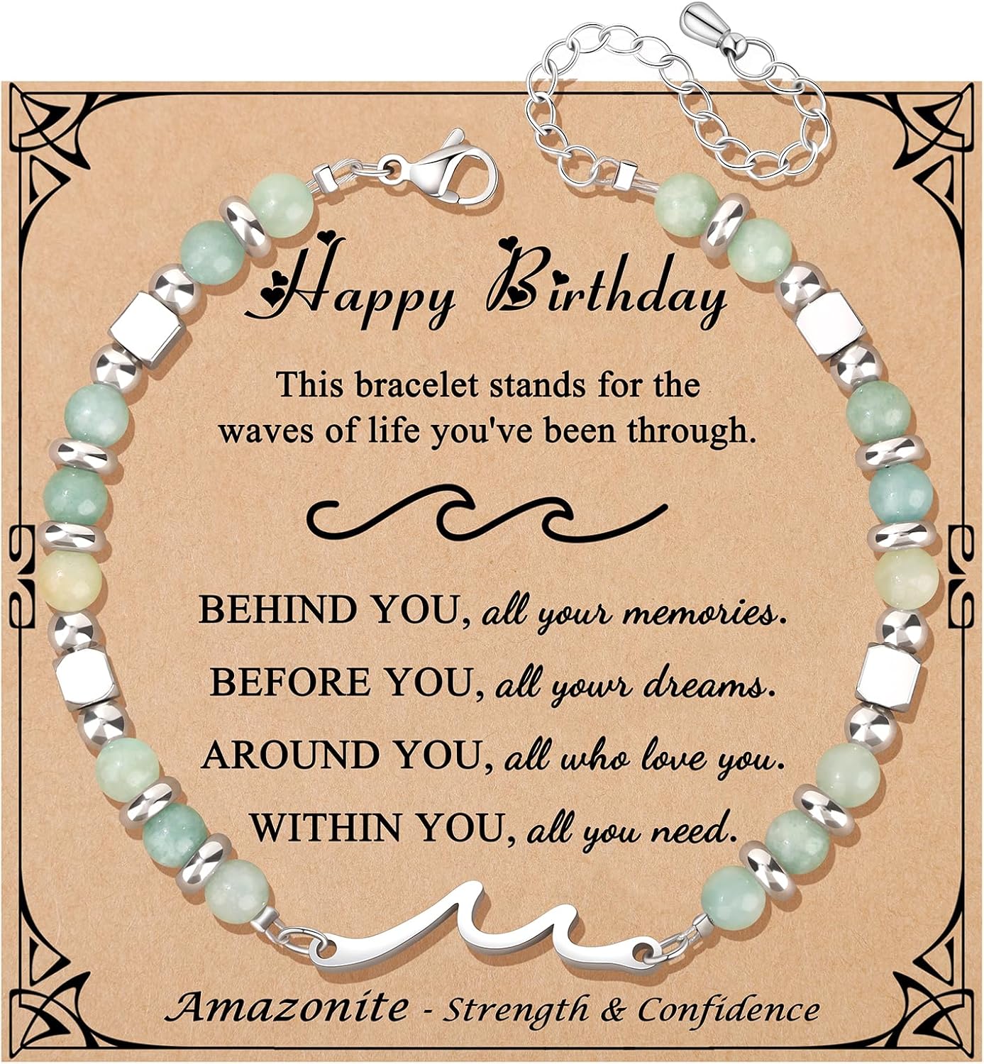 JoycuFF 𝗚𝗶𝗳𝘁𝘀 𝗳𝗼𝗿 𝗪𝗼𝗺𝗲𝗻 𝗪𝗮𝘃𝗲 𝗕𝗿𝗮𝗰𝗲𝗹𝗲𝘁 Valentines Mothers Day Birthday Anniversary Christmas Meaningful Gifts Unique Wave Bracelets for Women