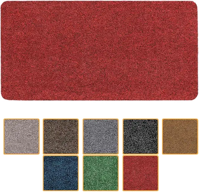 ANRO Doormat Dirt Collector - Washable, Waterproof, Sturdy, 40x80cm Red - Dörrmatta Julmotiv