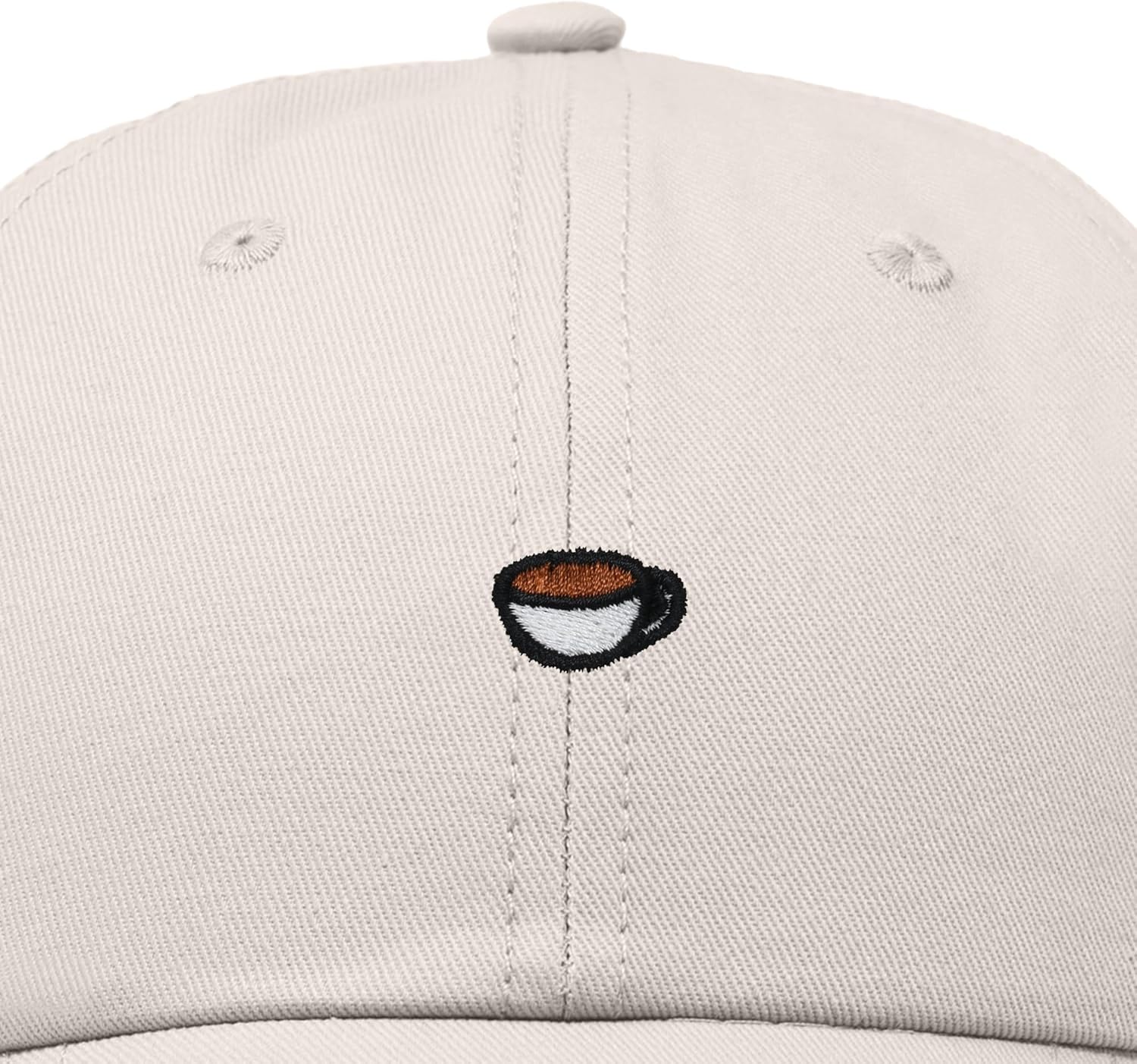 DALIX Lil Coffee Embroidered Cotton Cap Summer Food Outdoor Dad Hat Womens - Image 2