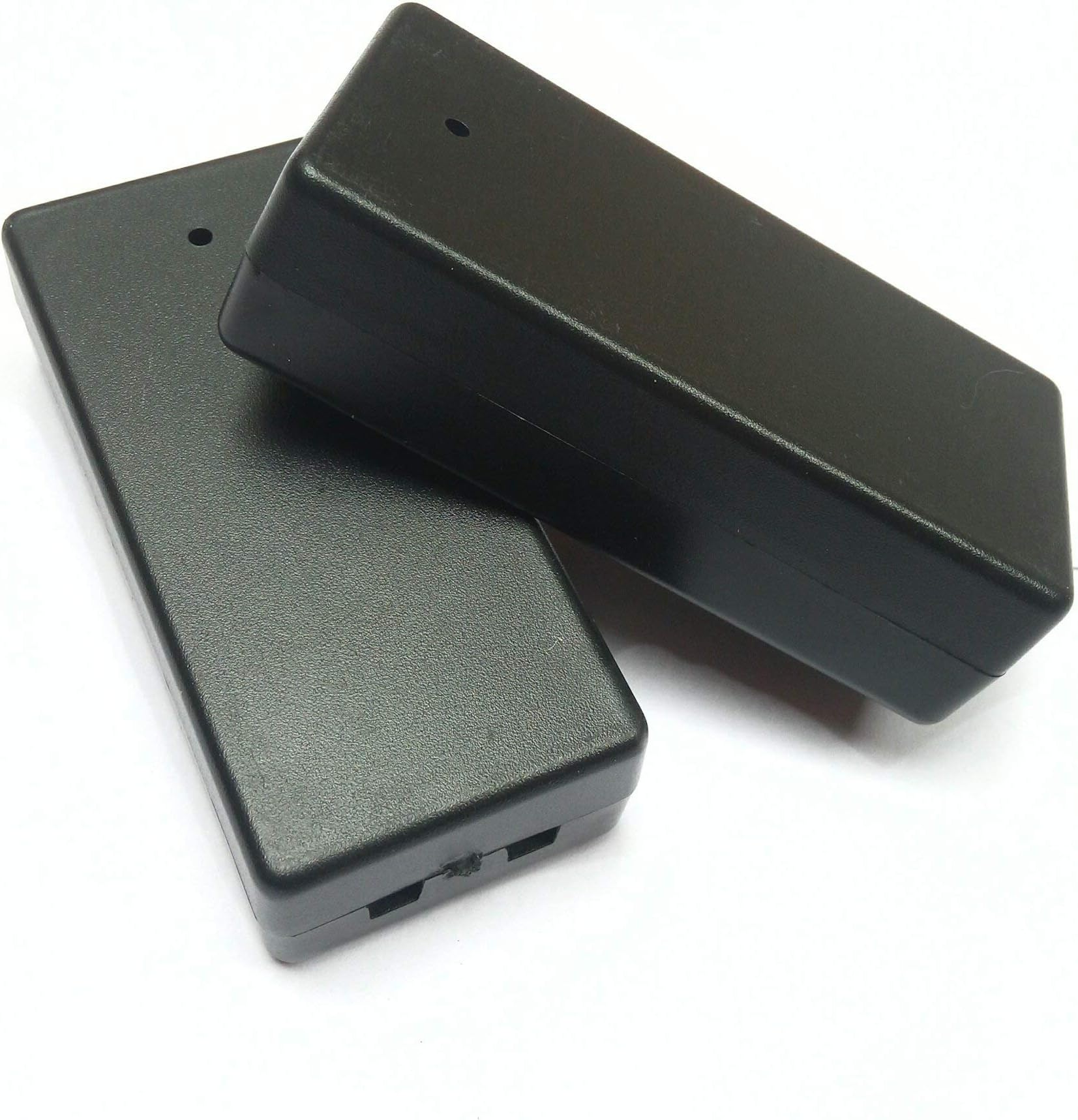 Delson Electronics Project Plastic Box Case, Double Size 10.5x5.8x3.5 cm (Black)