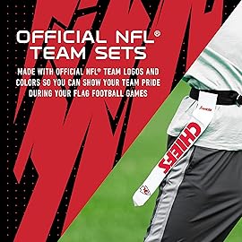 NFL Kansas City Chiefs Unisex Franklin Sports NFL Kansas City Chiefs Youth Flag Football Setfranklin Sports NFL Kansas City Chiefs Youth Flag Football Set, White, One Size