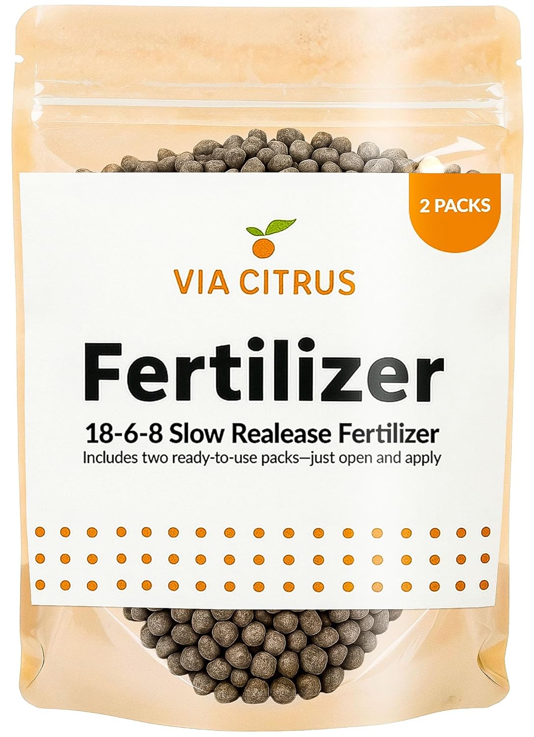 Fertilizante de Liberación Lenta 18-6-8 para Cítricos, 2 Paquetes