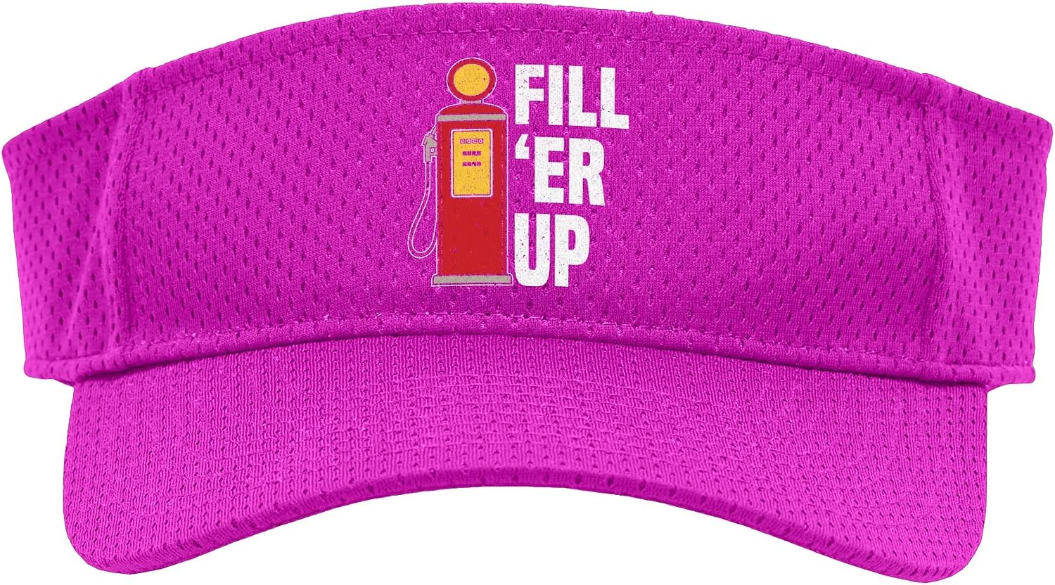 Fill 'Er Up Gas Station Attendant Gas Pump Gasoline Fuel Sport Sun Visor