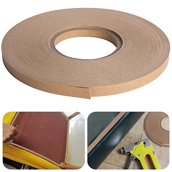 moonoom 33 Yards x 1/2 Inch Upholstery Tack Strip, Longer Upholstery Cardboard Tacking Strip, Hard Upholstery Sofa Making Strips for Furniture Sofa Chair and Couch Edges Repair