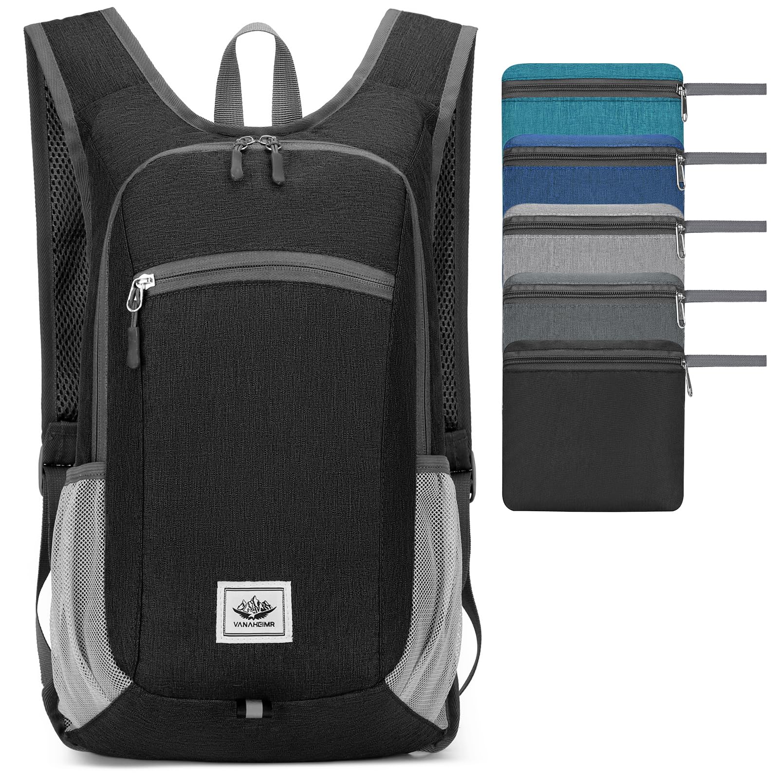 ClaimetGageFoldable Waterproof Backpack Lightweight,Small Travel Backpack,16L Hiking Backpack,Durable Waterproof Rucksack Daypack,Sports Backpack for Women&Man Camping,Gym,Walking,Cycling