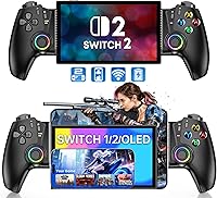 Vista 10 de Moblie Controller Compatible with Switch 2/Switch/OLED/Android/iPhone, Wireless Switch Controller with Hall Effect Joysticks/Hall Triggers