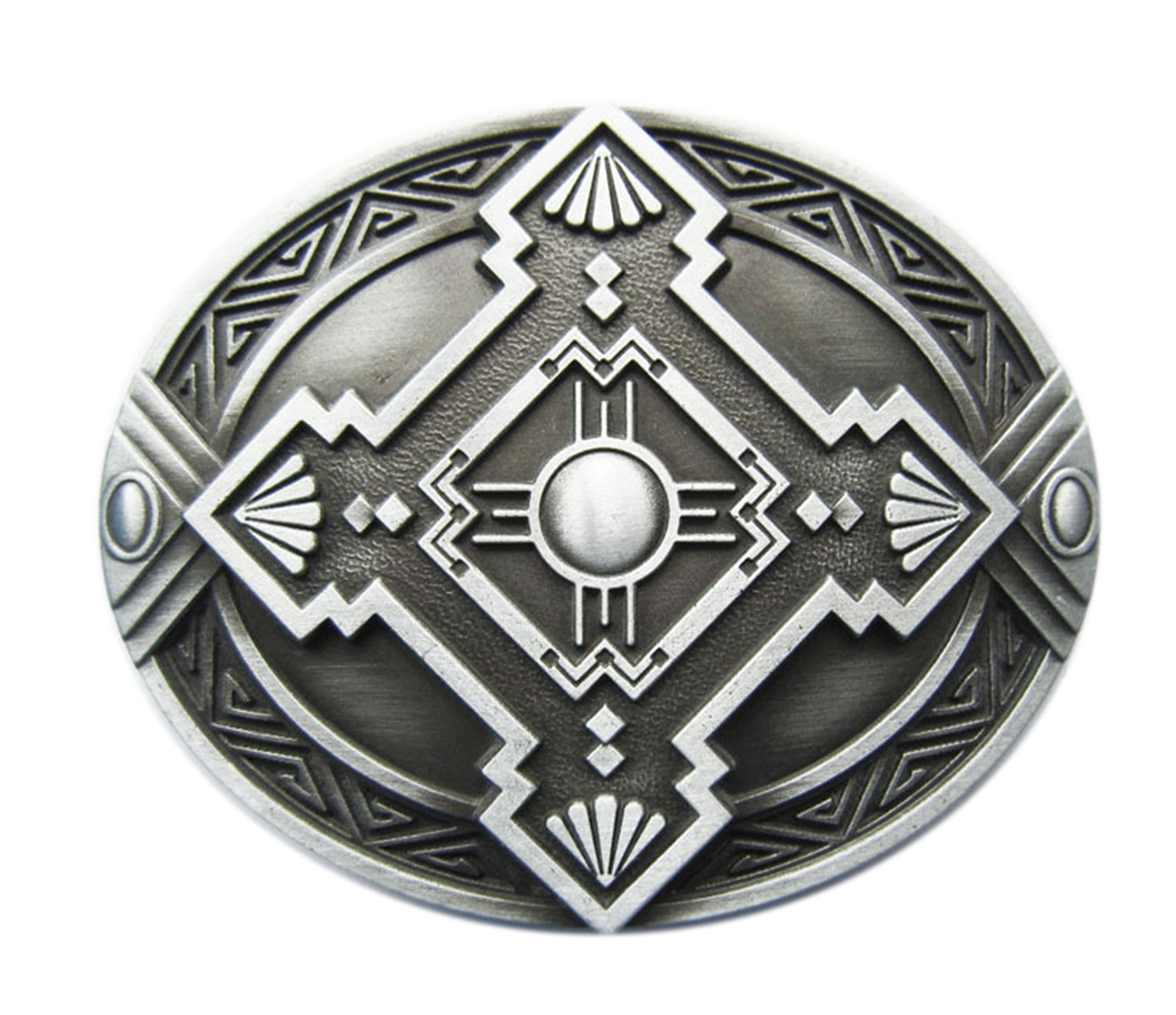 Gürtelschnalle Celtic Keltisch Schild Wikinger Kreuz 3D Optik für Wechselgürtel Gürtel Schnalle Buckle Modell 243