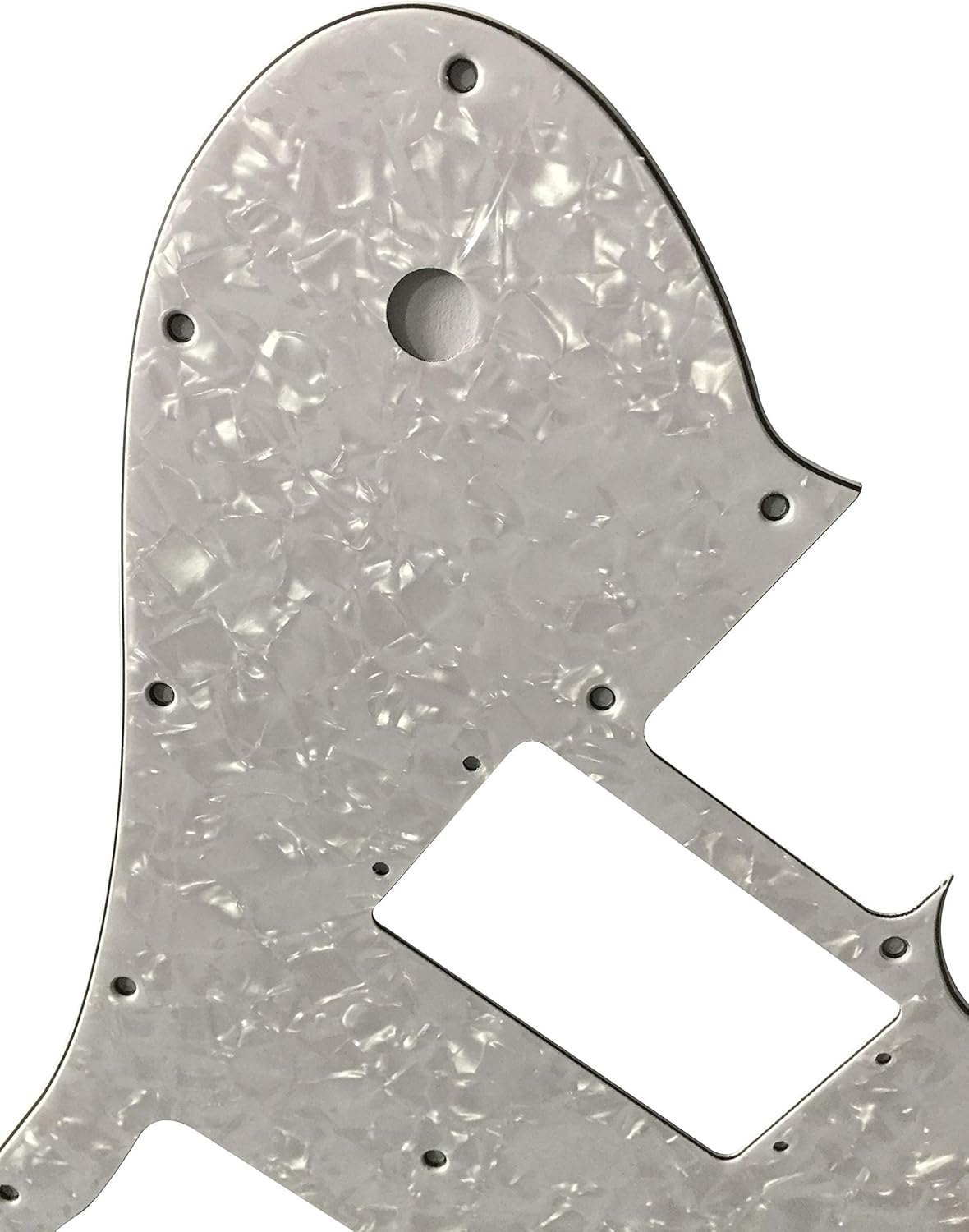 Electric Guitar Pickguard for Fender US '72 Telecaster Deluxe Reissue Wide Range Style (4 Ply White Pearl)