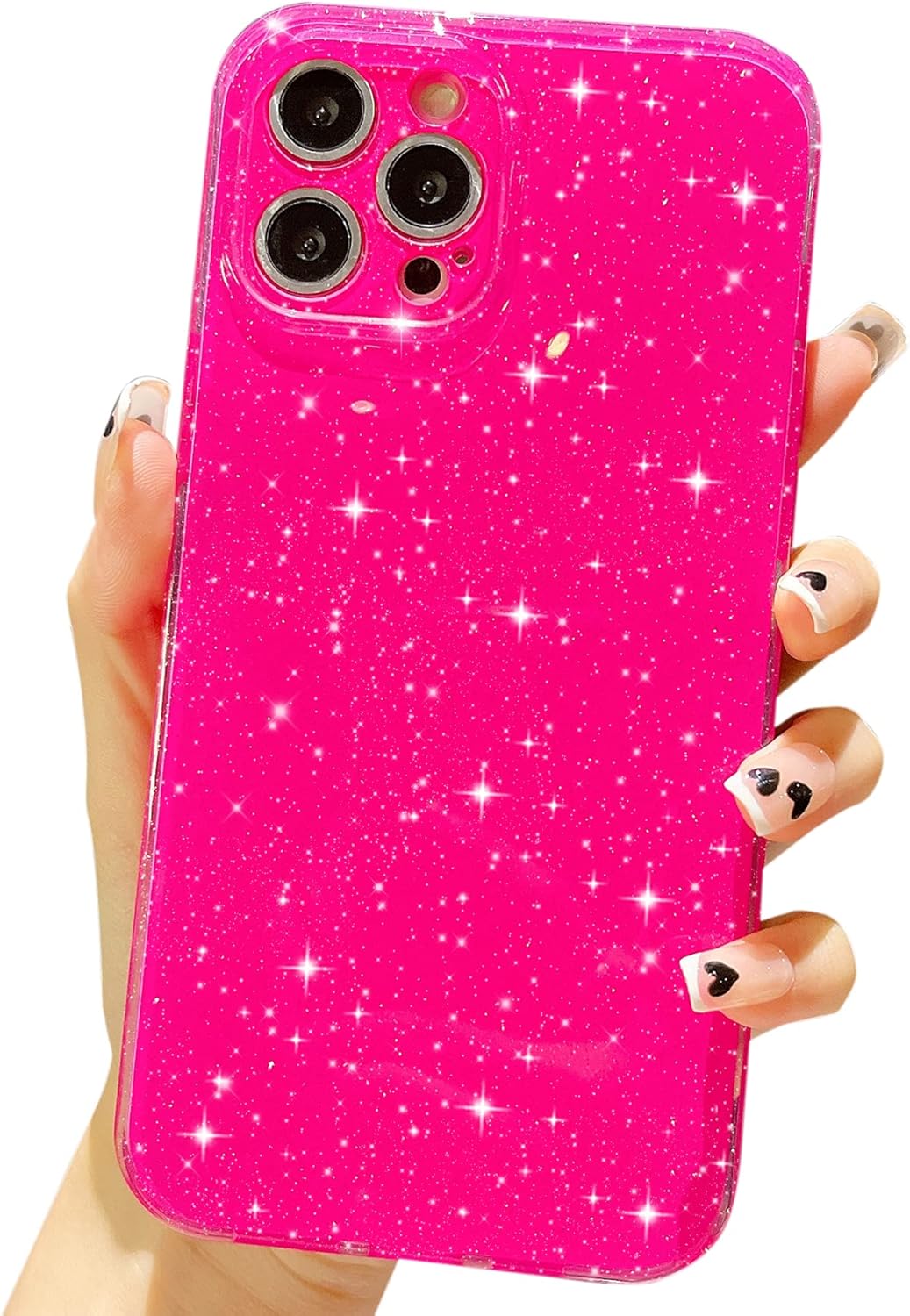 OWLSTAR Cute Glitter Phone Case for iPhone 13 Pro Max 6.7
