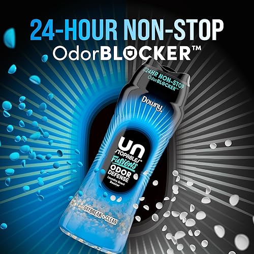 Miniatura 2 de Downy Unstopables Fusions Odor Defense - Cuentas potenciadoras de aroma para lavandería en el lavado, Aroma Daybreak + Clean, 21.1 oz, cuentas de