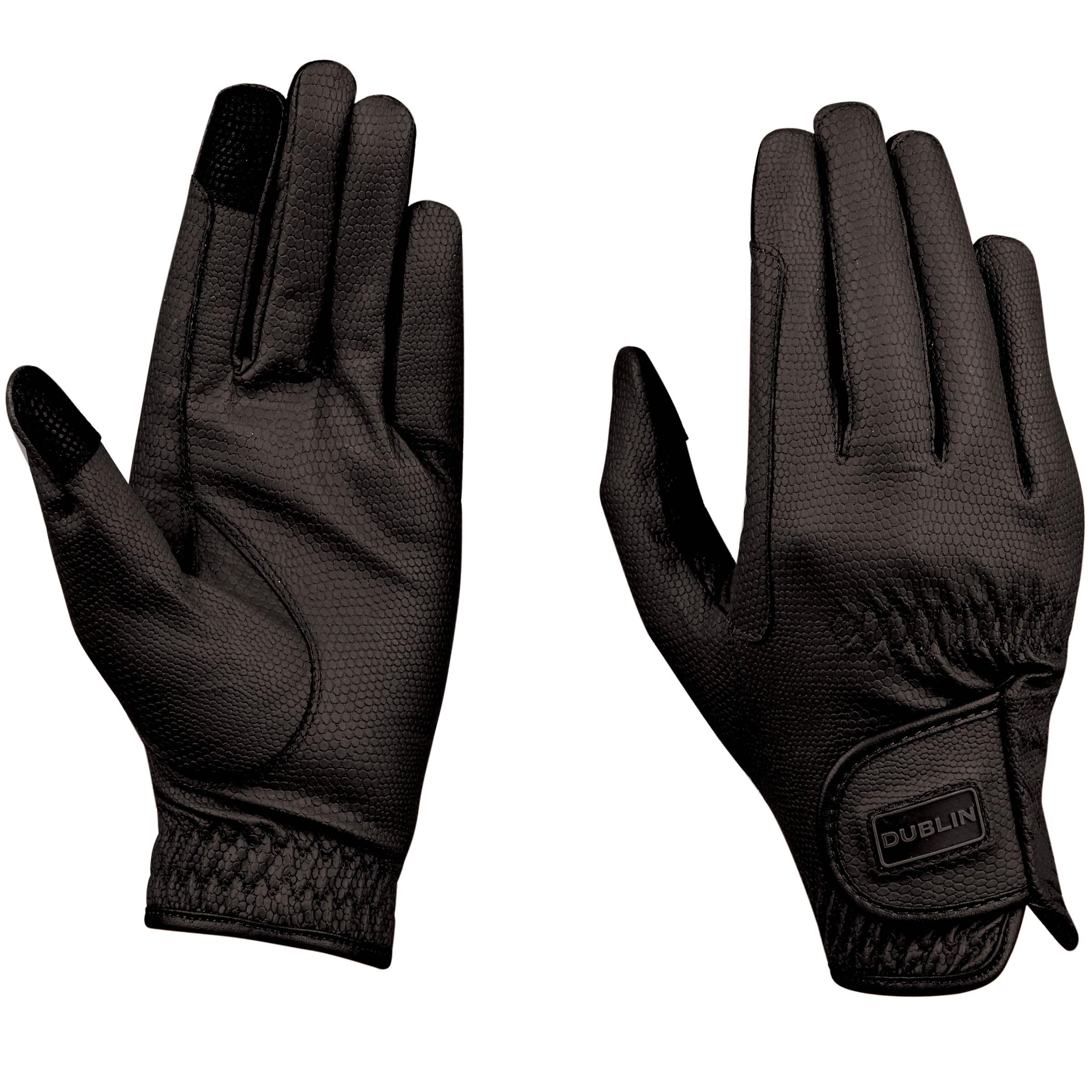 Dublin Everyday Touch Screen Compatible Riding Gloves, Black, Extra Large/9