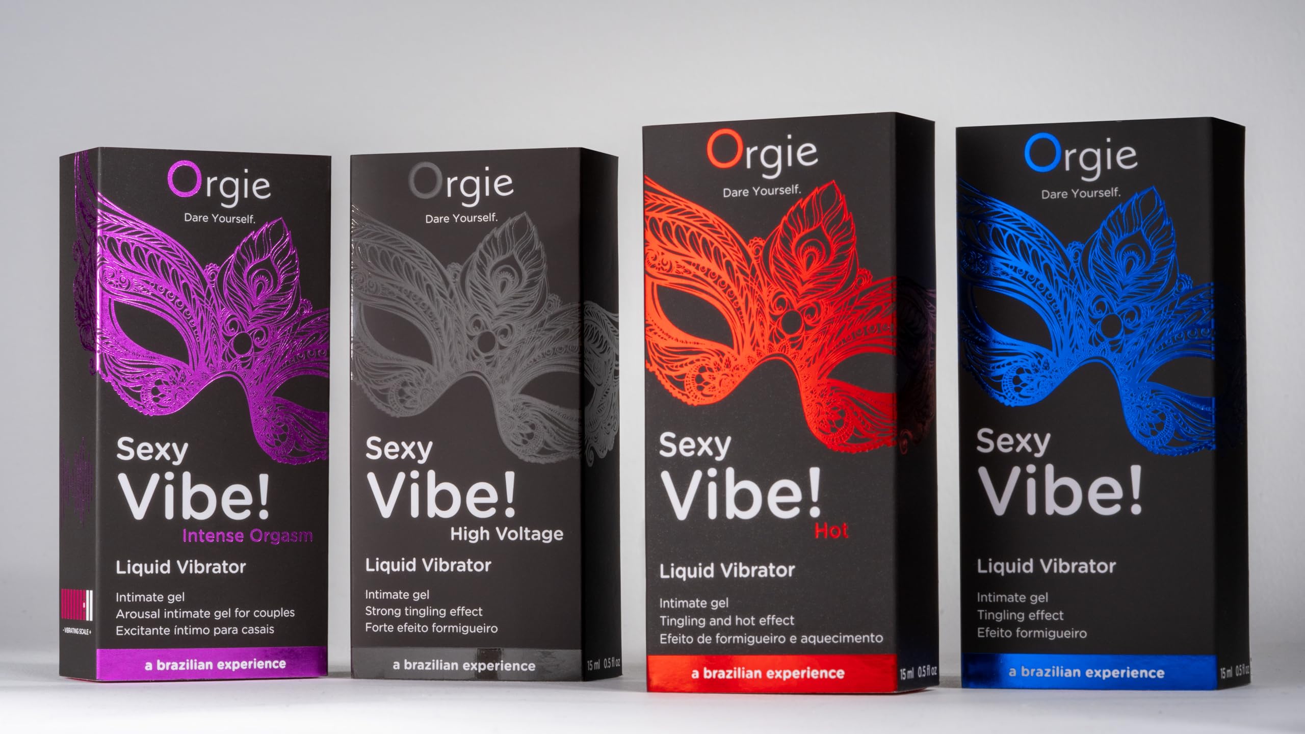 Orgie Sexy Vibe Hot Kissable Arousal Gel - Effetto formicolio e riscaldamento al gusto di fragola - 15 ml