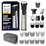 Norelco Philips Multigroom 9000 Series, All-in-One Trimmer, Beard Trimmer and Hair Clipper, 23-Piece Men\'s Grooming Kit for Beard, Body, Face, Nose, Ear and Intimate Areas, MG9520/50