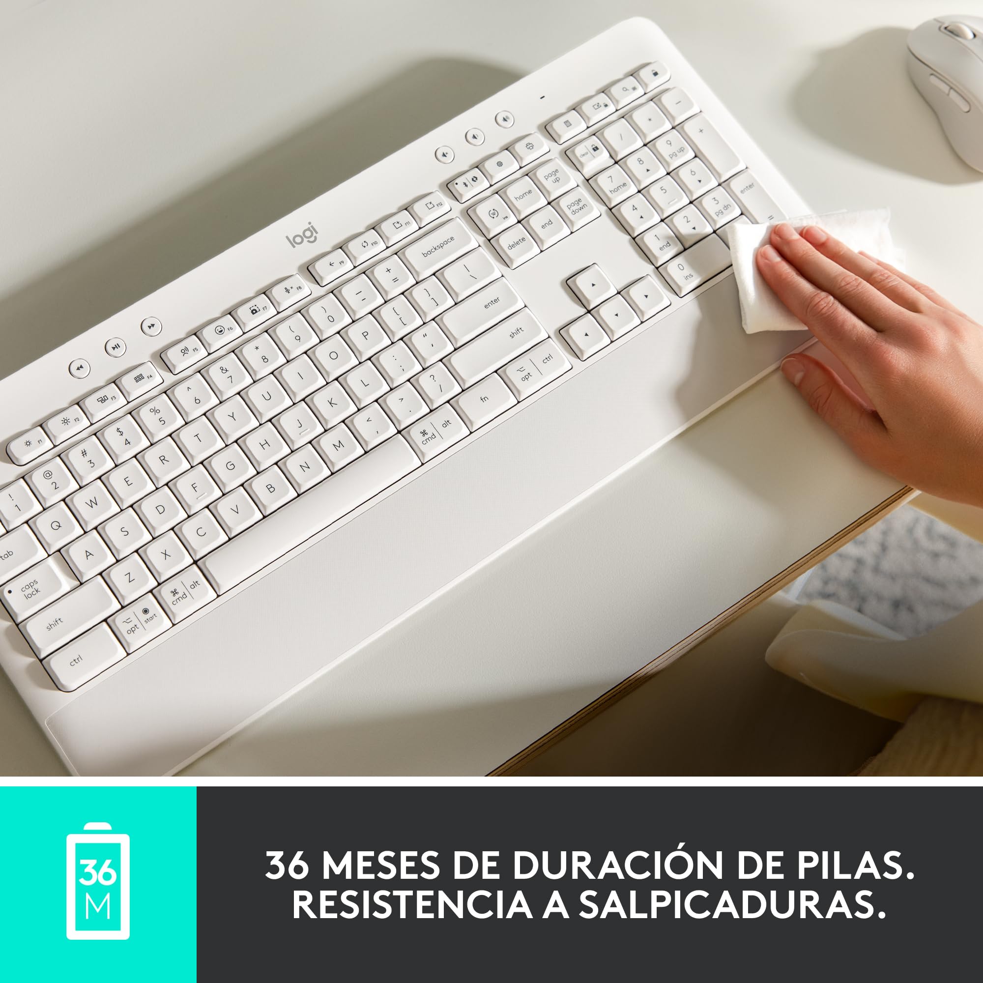 Logitech 920-010917 Teclado Inalámbrico, Negro, Tamaño único