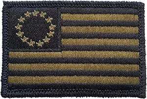 Tactical Betsy Ross Flag Patch - Olive Drab