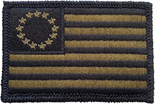 Tactical Betsy Ross Flag Patch - Olive Drab