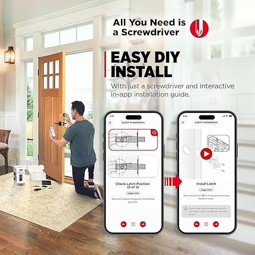 Miniatura 8 de Kwikset Halo Select Smart Lock Cerradura de puerta de entrada sin llave Wi-Fi y cerrojo habilitado para materia, no necesita concentrador,