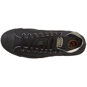 Amazon.com | Diesel Women's Yuk&Net Yuk Sneaker, Black, 9 M