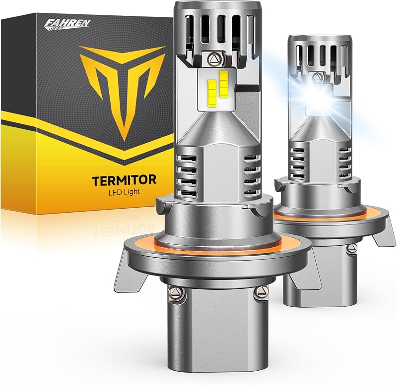 Lâmpadas LED H13 9008 FORENNER 6500 K para farol ou neblina – Par com 2 unidades