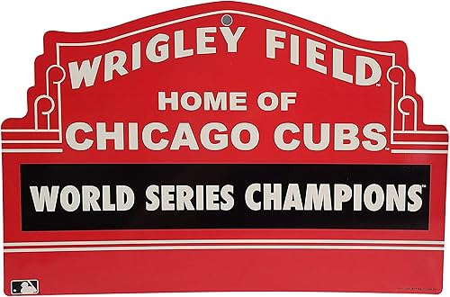 CUBS 2016 CAMPEONES DE LA SERIE MUNDIAL WRIGLEY MARQUEE PLÁSTICO SIGNO