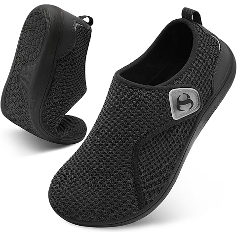 Womens Walking Shoes Comfortable Wide Diabetic Shoes Adjustable Zero Drop Edema Shoe Breathable Neuropathy Nursing Shoes Casual Wide Width Sneakers