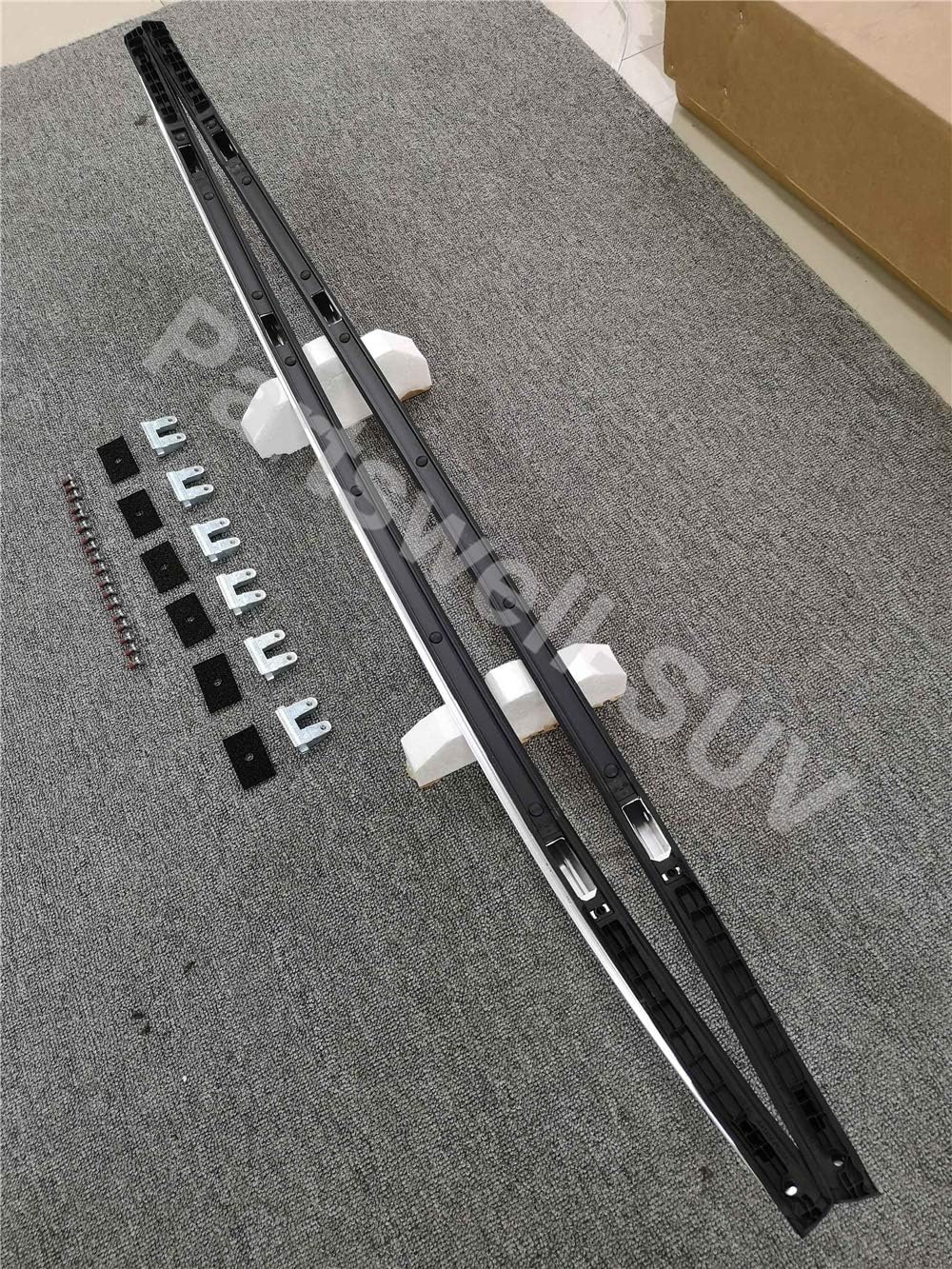 2Pcs Roof Rail Roof Rack Side Rail Aluminum Fit for Mazda CX-30 CX30 2020 2021 - Silver