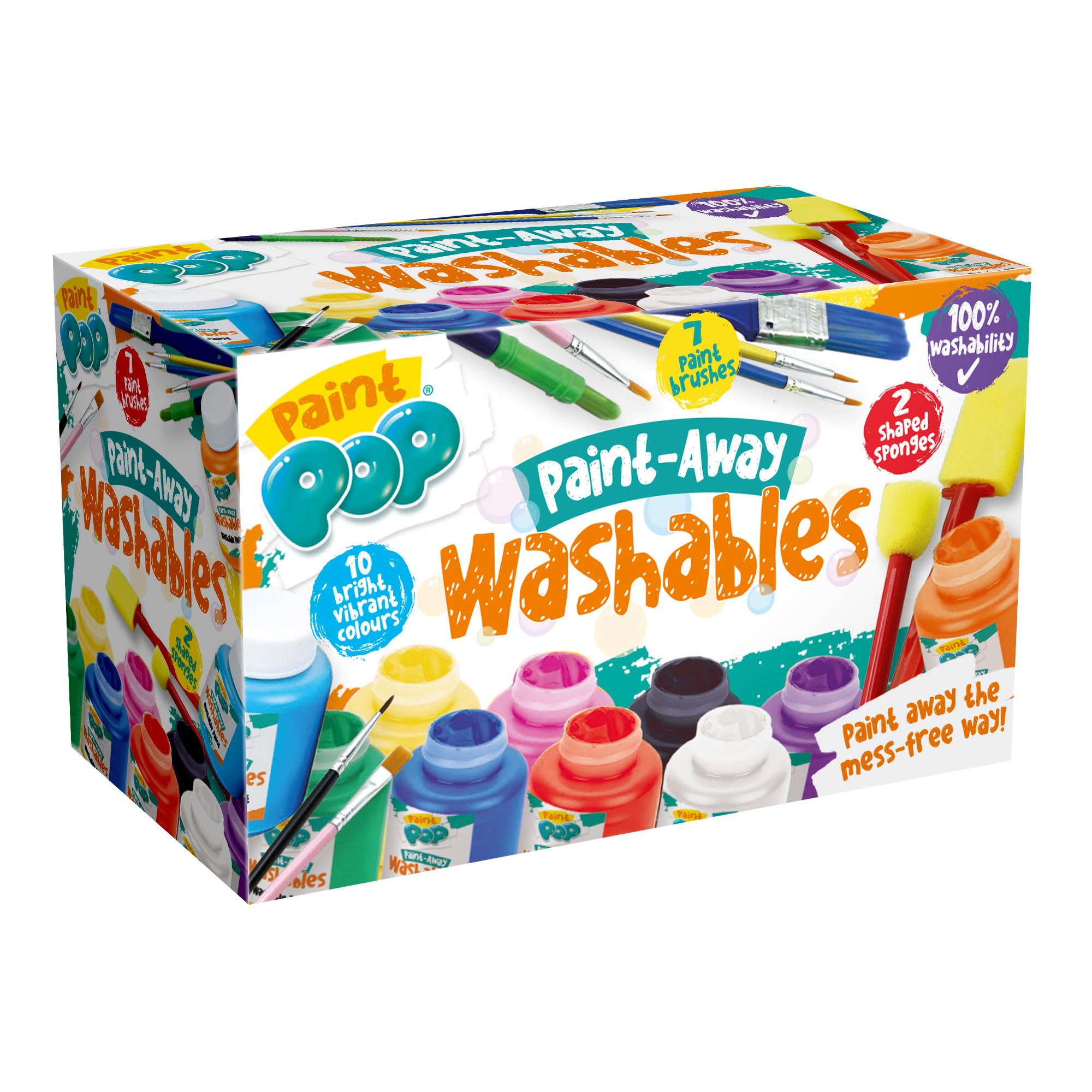 Paint Pop Washable Paints Set - Kids Arts and Crafts Painting Supplies