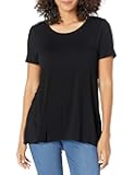 Womens Relaxed-Fit Short-Sleeve Scoopneck Swing T-Shirt (Available in Plus Size)