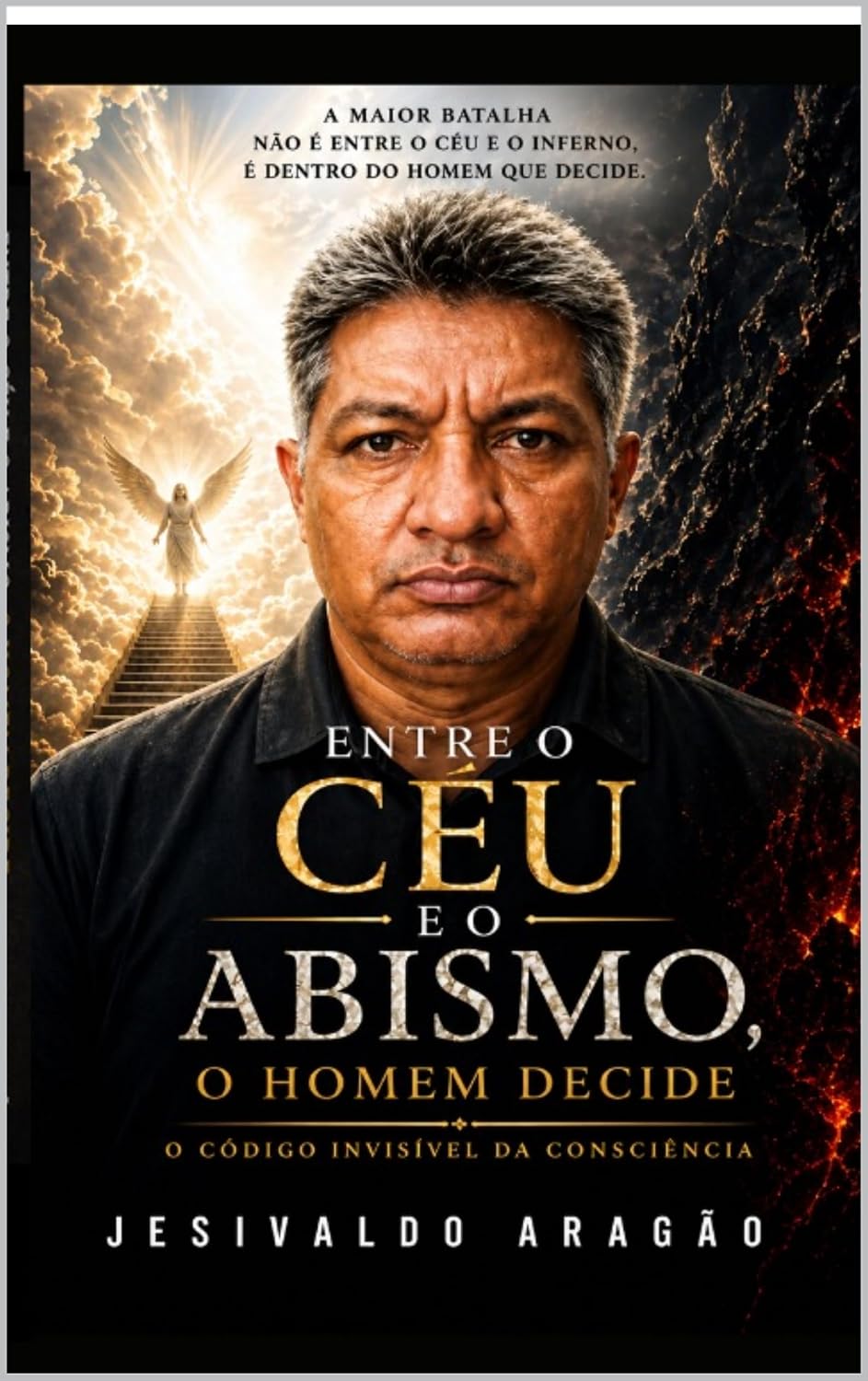 ENTRE O CÉU E O ABISMO O HOMEM DECIDE : O CÓDIGO INVISÍVEL DA CONSCIÊNCIA (Portuguese Edition)
