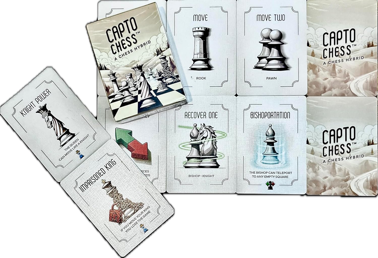 Strategy Card Deck for Standard Chess Sets | Fun Chess Variant and Gift for Chess Players