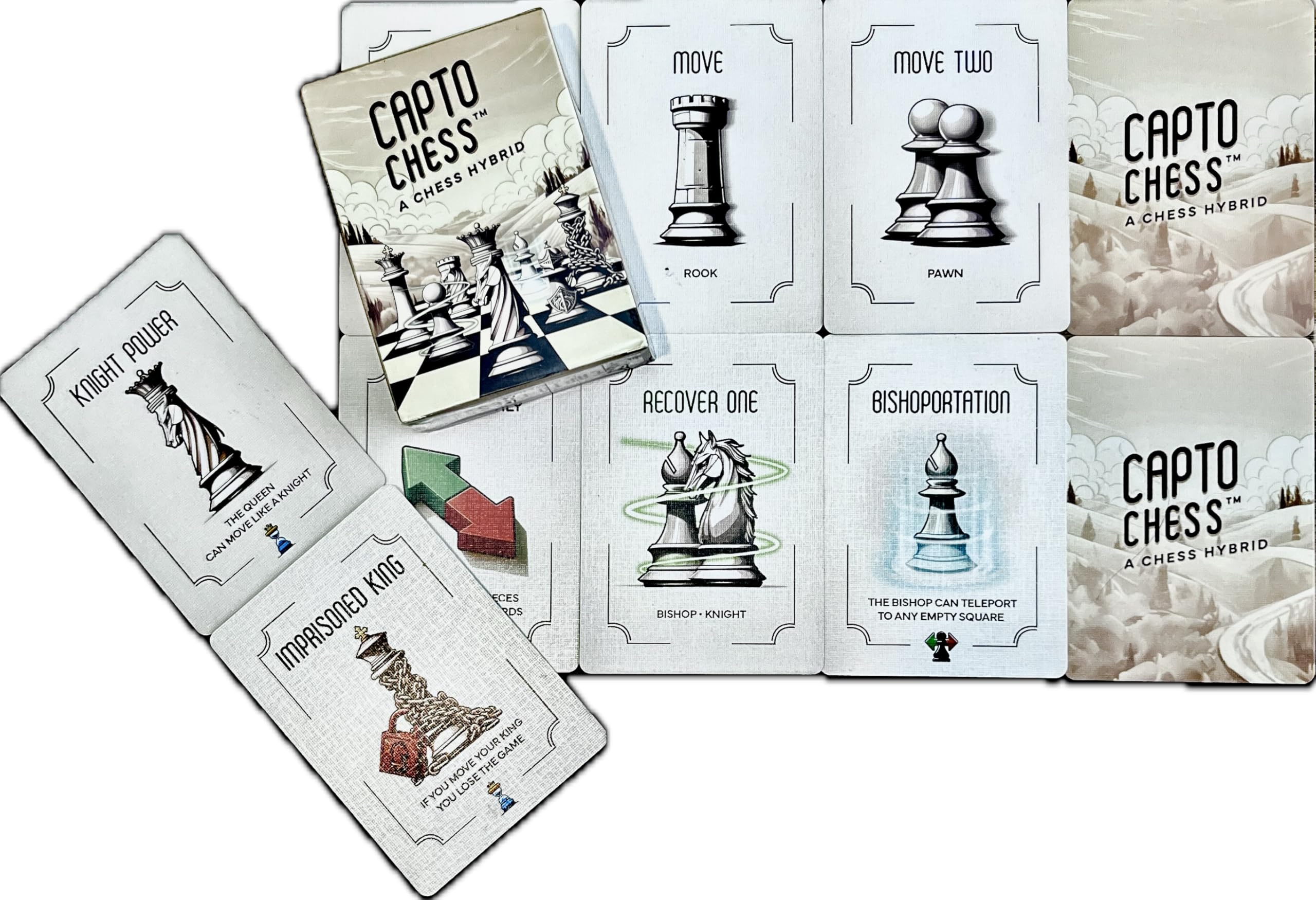 Cards Strategy Deck for Chess Sets | Fun Chess Variant Game & Gift for Chess Players