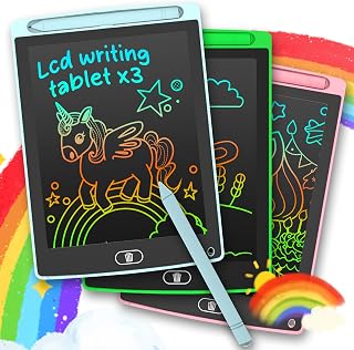 LEYAOYAO 3 Pack LCD Writing Tablets for Kids 3-6 - Colorful Erasable Doodle Boards, Reusable Drawing Pads Educational Toys