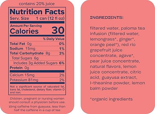 Miniatura 2 de Recess Zero Proof Craft Mocktails, bebidas sin alcohol, con adaptógenos, reemplazo de bebidas sin alcohol, mezclador, celebración, fiesta, (pomelo