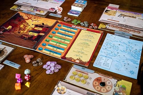 Vista 6 de Plaid Hat Games Freelancers Juego de mesa - Sumérgete en una economía post-apocalíptica de conciertos Juego de aventura narrativa, juego de rol